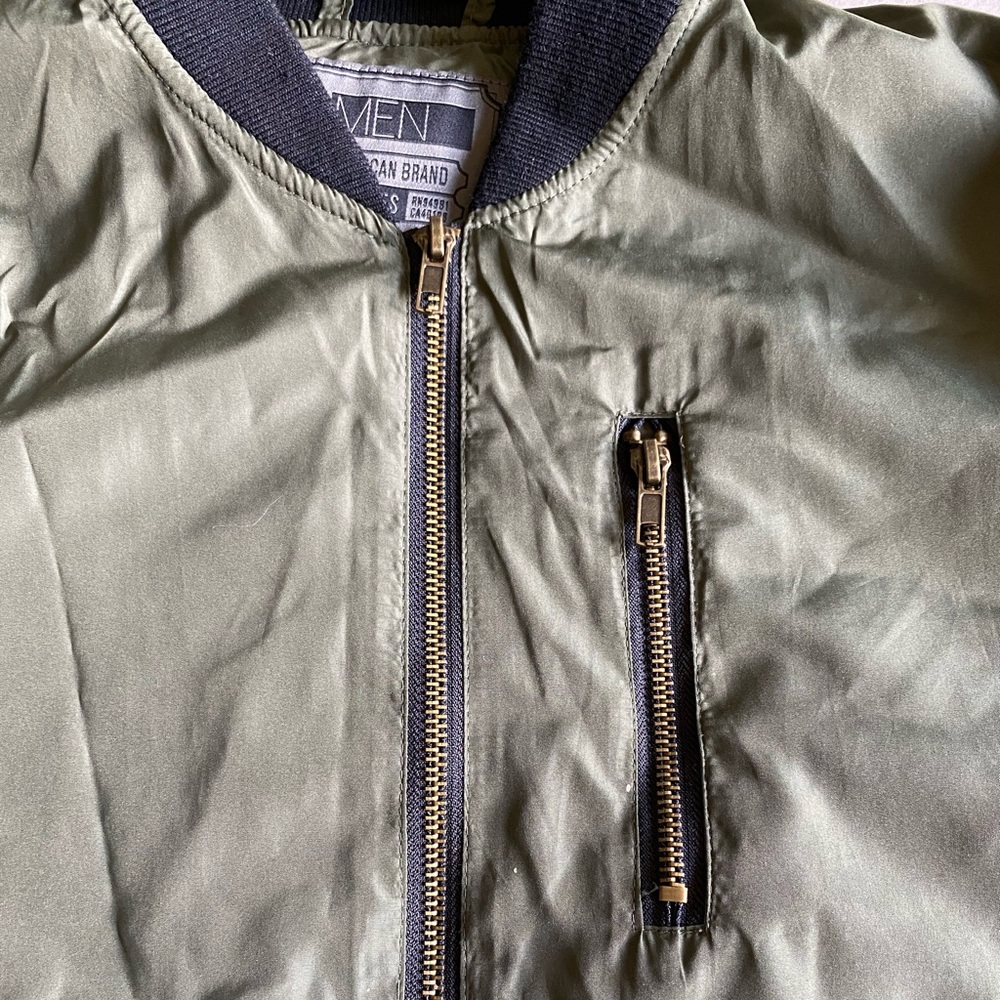 21Men Army Green with Black Lightweight Jacket - Picture 2 of 6